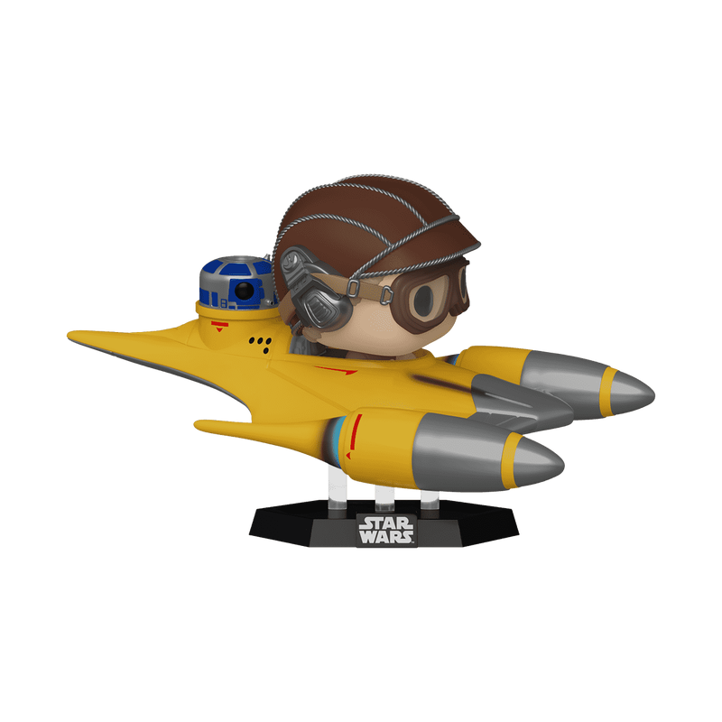 Коллекционная фигурка Funko Rides Super Deluxe Anakin Skywalker In Naboo Starfighter with R2-D2 Star Wars Pop Vinyl