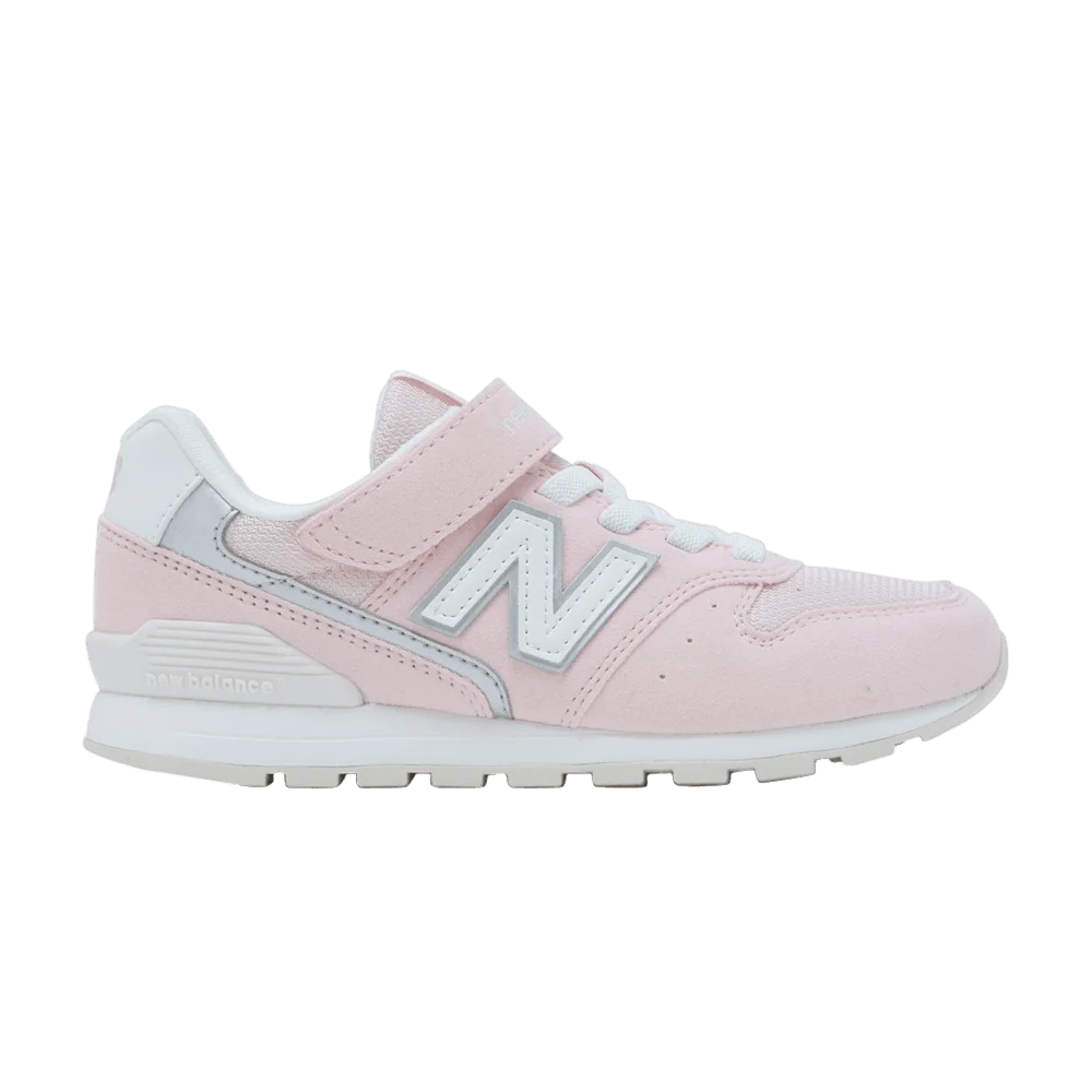 Кроссовки New Balance 996 Bungee Lace Top Strap Big Kid Wide 'Rose Pink White'