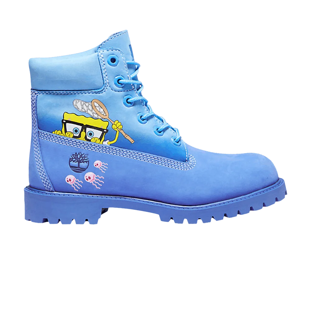 Кроссовки SpongeBob SquarePants x Timberland 6 Inch Premium Junior 'Bright Blue'