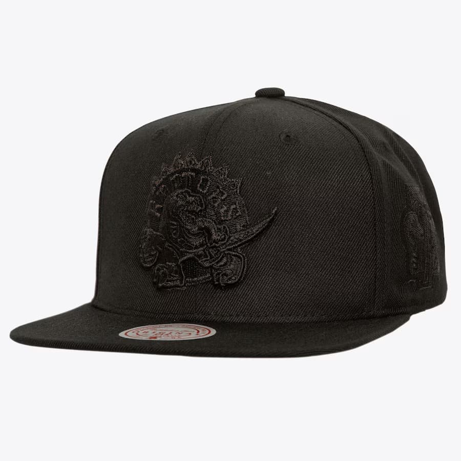Бейсболка Mitchell & Ness Black Toronto Raptors Pearl Snapback Hat