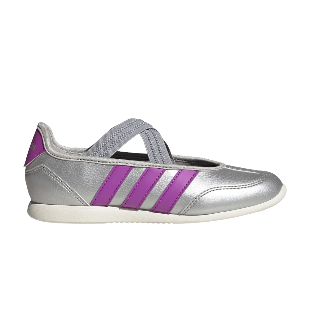 Кроссовки adidas Barreda Mary Jane J 'Silver Metallic Purple Burst Off White'