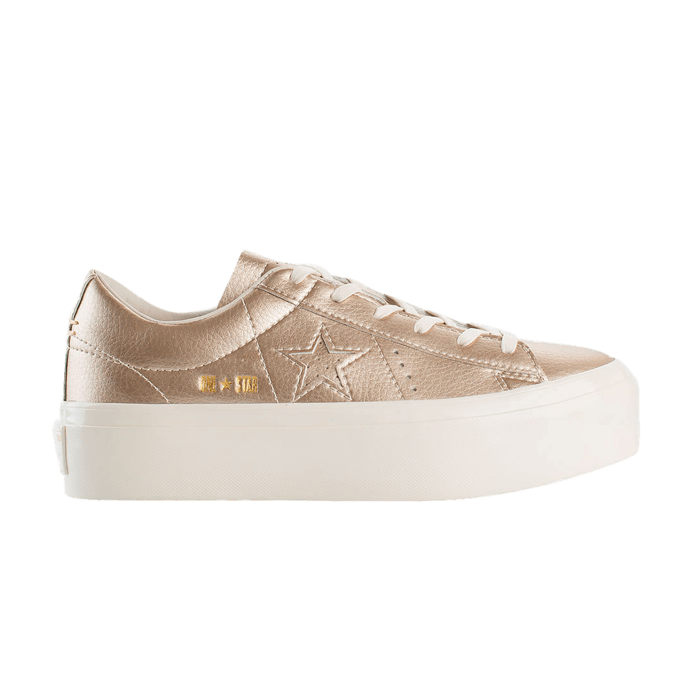 Кроссовки Converse Wmns One Star Platform Ox 'Light Gold'