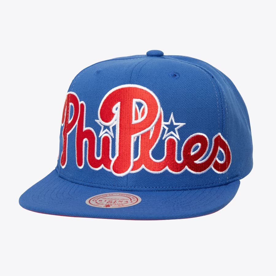 Бейсболка Mitchell & Ness Royal Philadelphia Phillies Day 4 Snapback Hat
