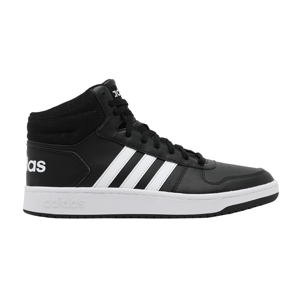 Кроссовки Adidas Hoops 2.0 Mid 'Black White'
