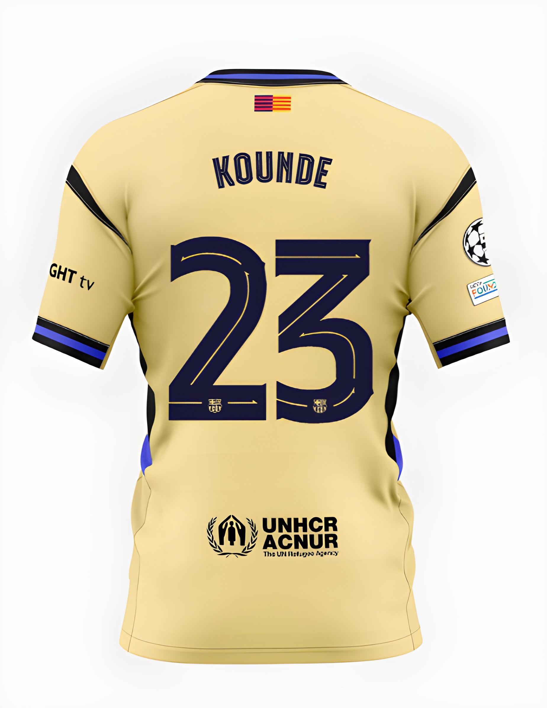 Футбольное джерси FC Barcelona x Kobe Bryant 25/26 UCL away jersey KOUNDE Player's Edition