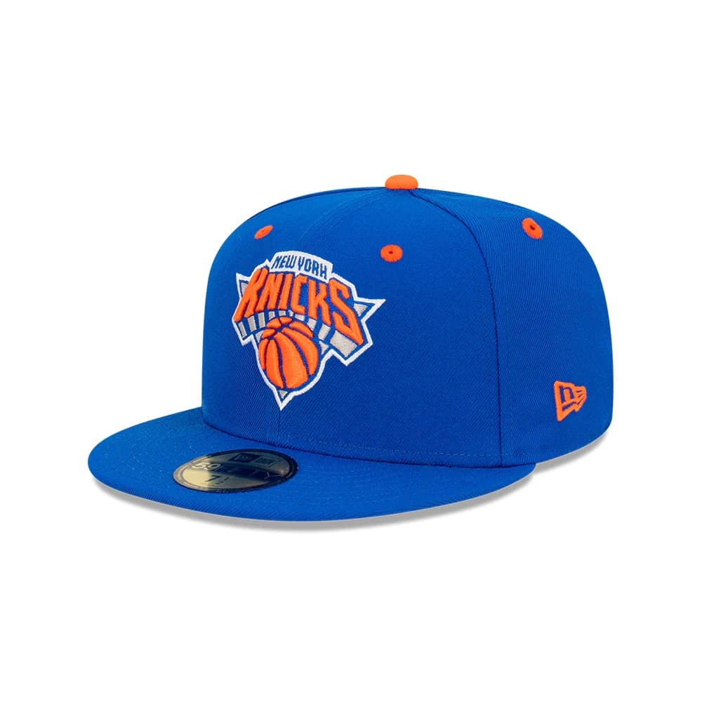 Бейсболка New Era New York Knicks Rear Script 59FIFTY NBA Fitted Hat