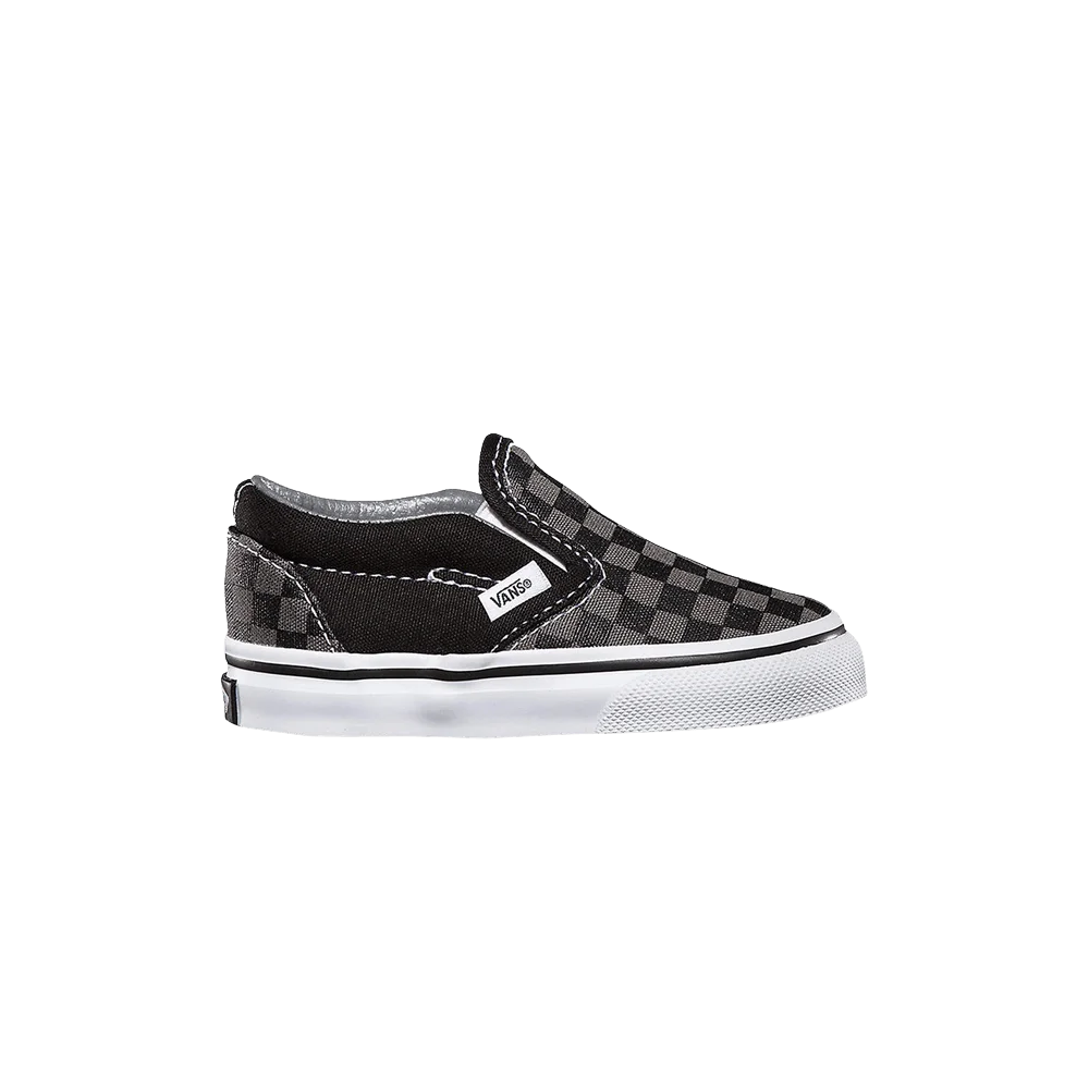 Кроссовки Vans Classic Slip-On Toddler 'Pewter Cherkboard'
