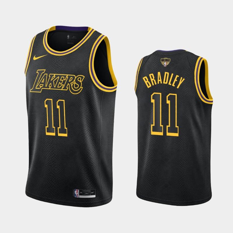 Баскетбольная джерси 2020 NBA Finals Bound Lakers Avery Bradley #11 Black Kobe Tribute City