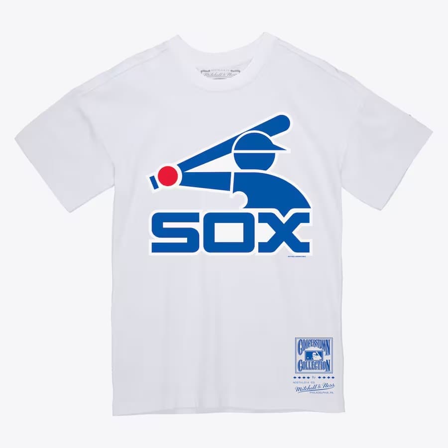 Футболка Mitchell & Ness White Chicago White Sox Basic Logo T-Shirt