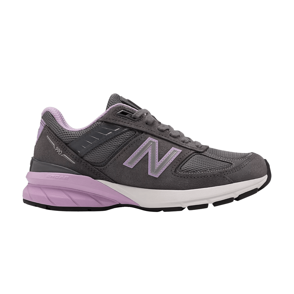 Кроссовки New Balance Wmns 990v5 Made In USA Wide 'Lead Dark Violet Glow'