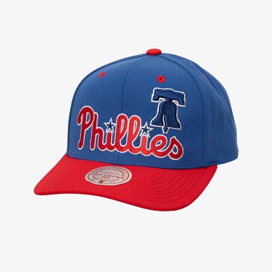Бейсболка Mitchell & Ness Royal Philadelphia Phillies All In 2.0 Pro Crown Snapback Hat