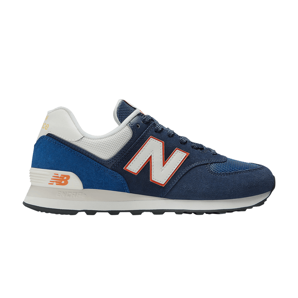 Кроссовки New Balance 574 'Navy Orange Yellow'