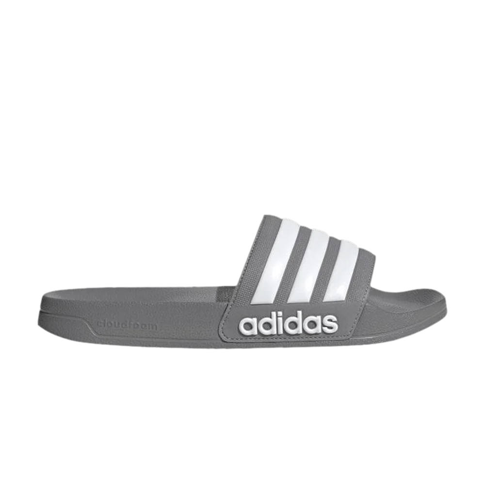 Кроссовки Adidas Adilette Shower 'Grey Cloud White'