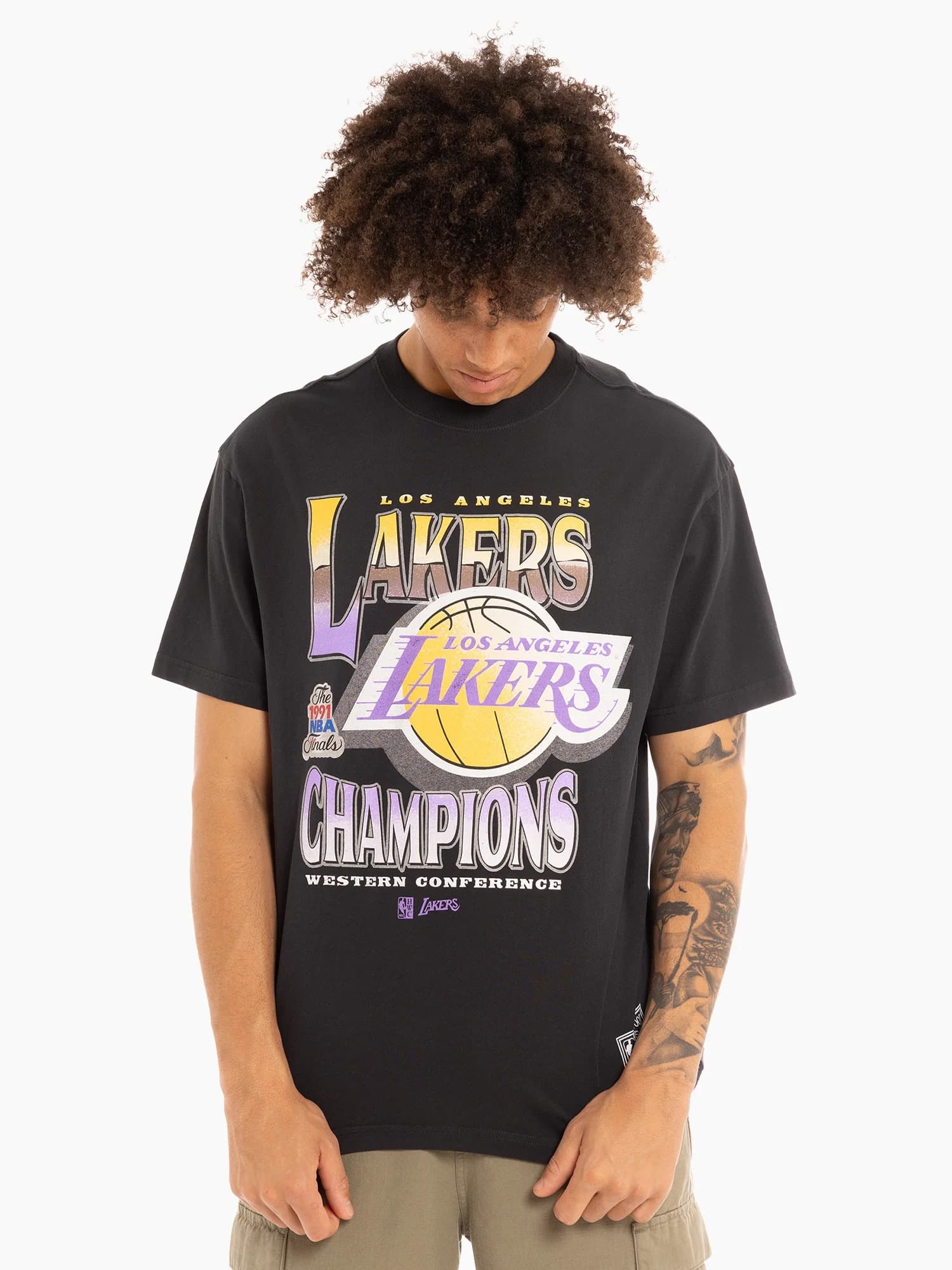 Футболка Mitchell & Ness Los Angeles Lakers Metallic Vintage T-Shirt