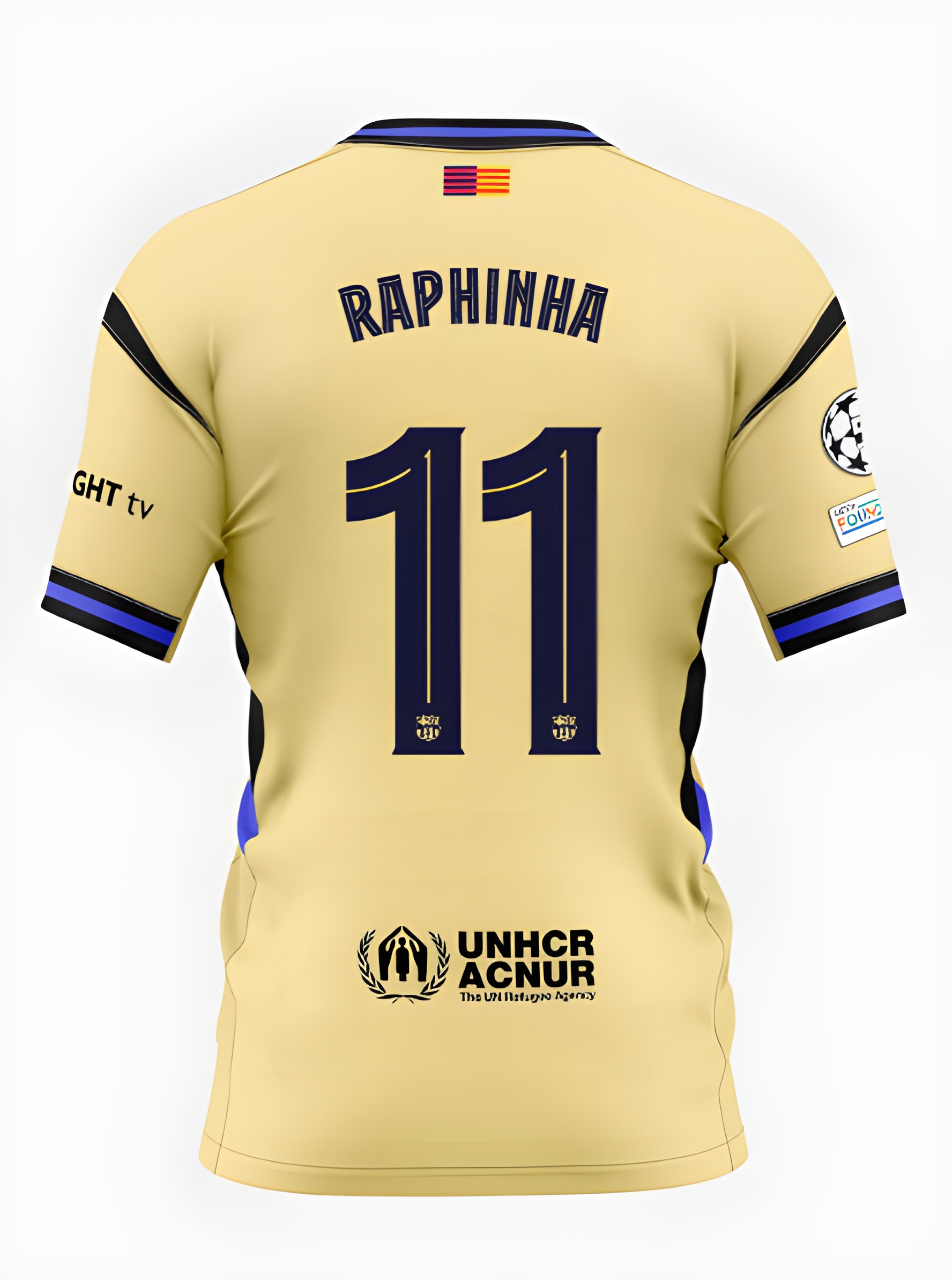 Футбольное джерси FC Barcelona x Kobe Bryant 25/26 UCL away jersey RAPHINHA Player's Edition