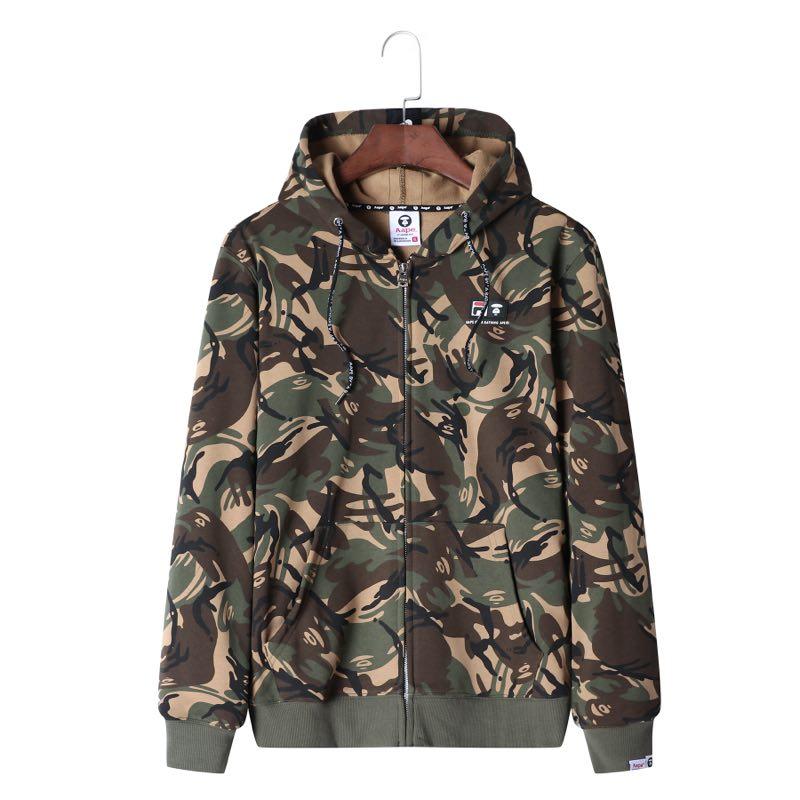 Худи AAPE x FILA Hoodie Camo