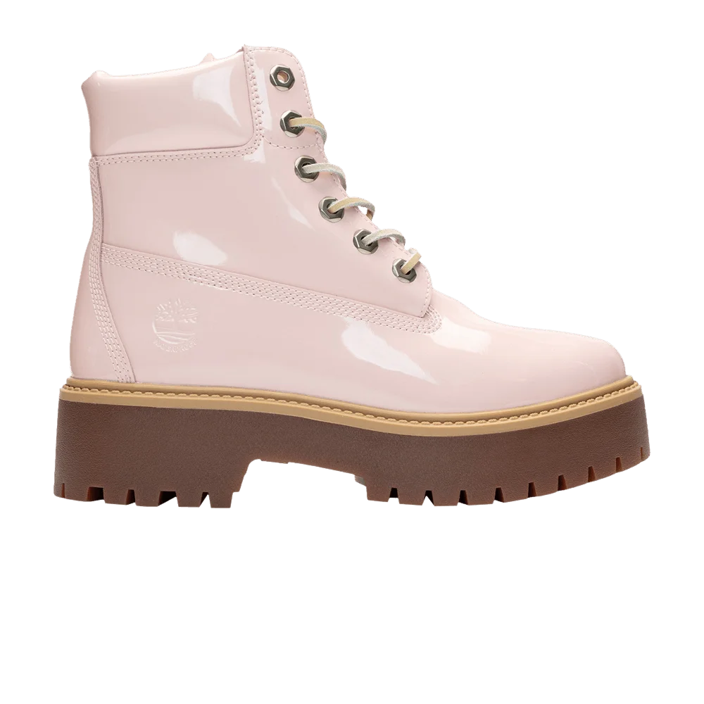 Ботинки Timberland Wmns 6 Inch Stone Street Waterproof Boot 'Patent Leather - Light Pink'