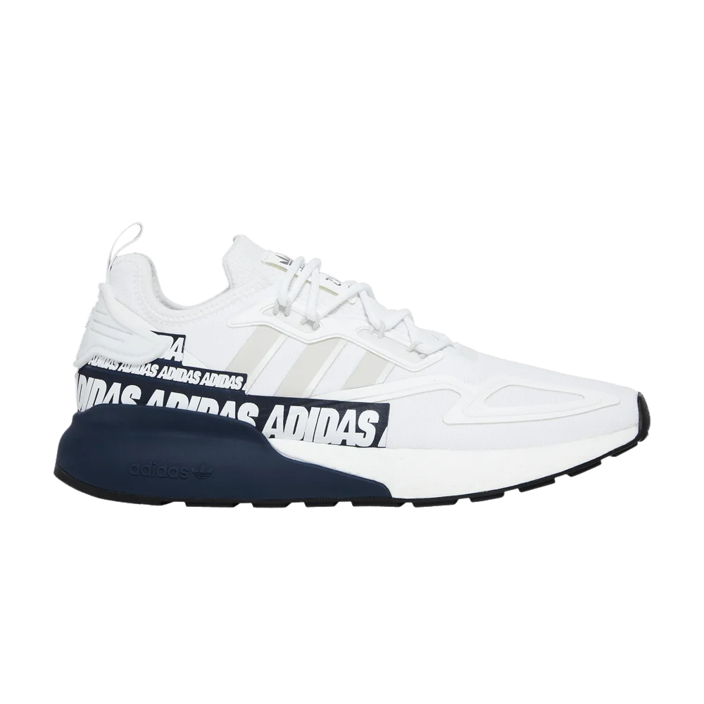 Кроссовки adidas ZX 2K Boost 'Bold Logo Graphic - White Navy'