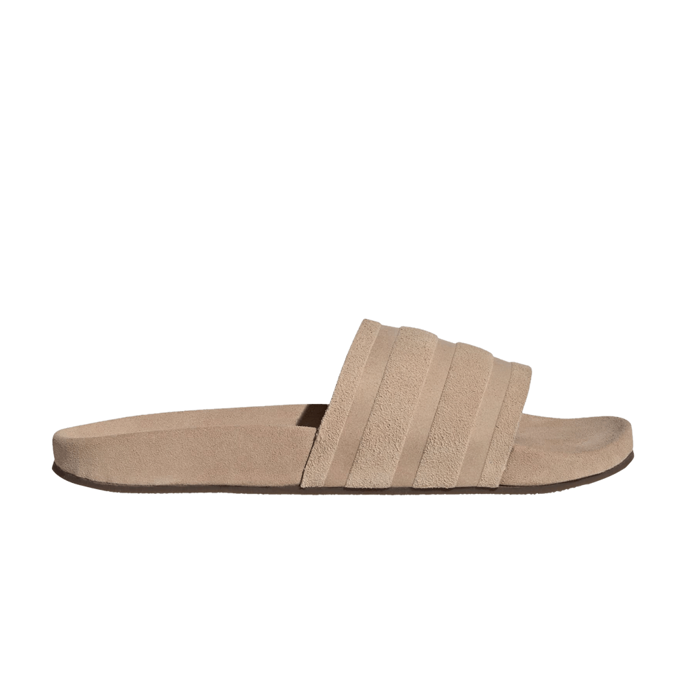 adidas Adilette Slides 'Suede Pack - Magic Beige'