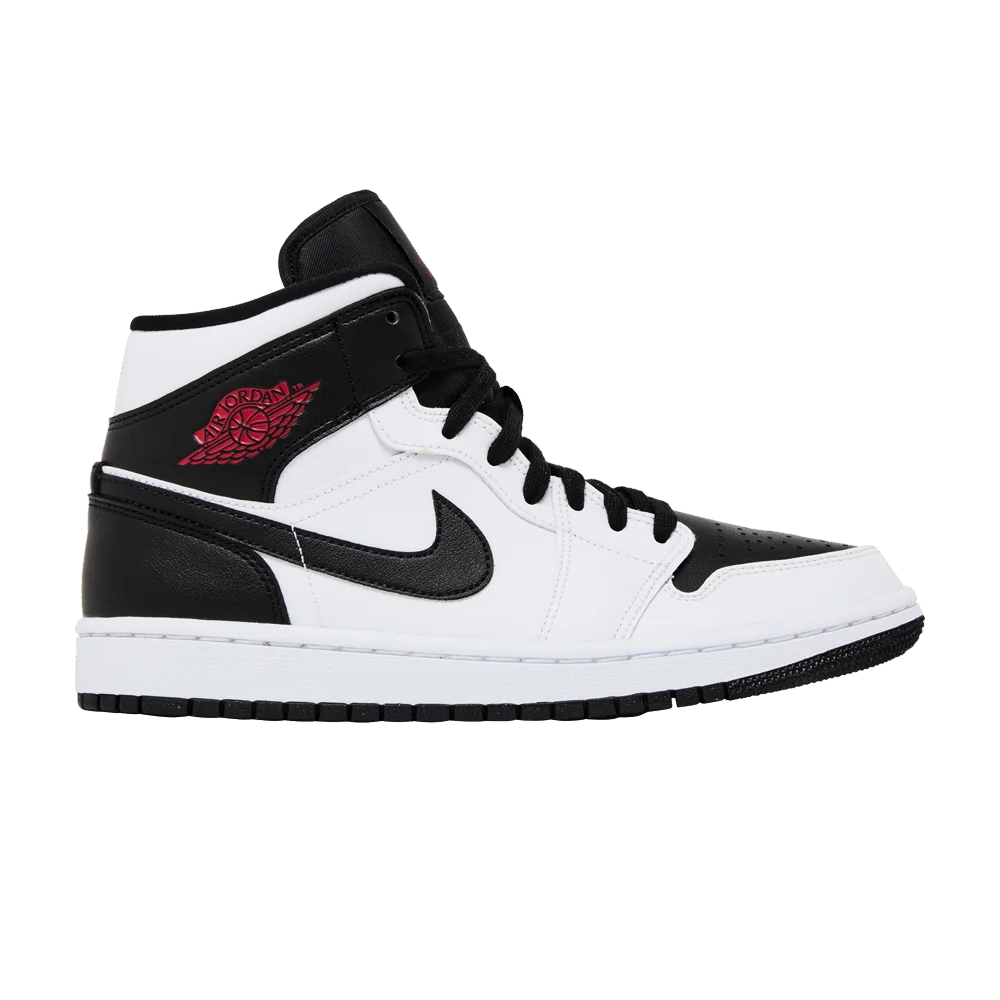 Кроссовки Wmns Air Jordan 1 Mid 'White Black'
