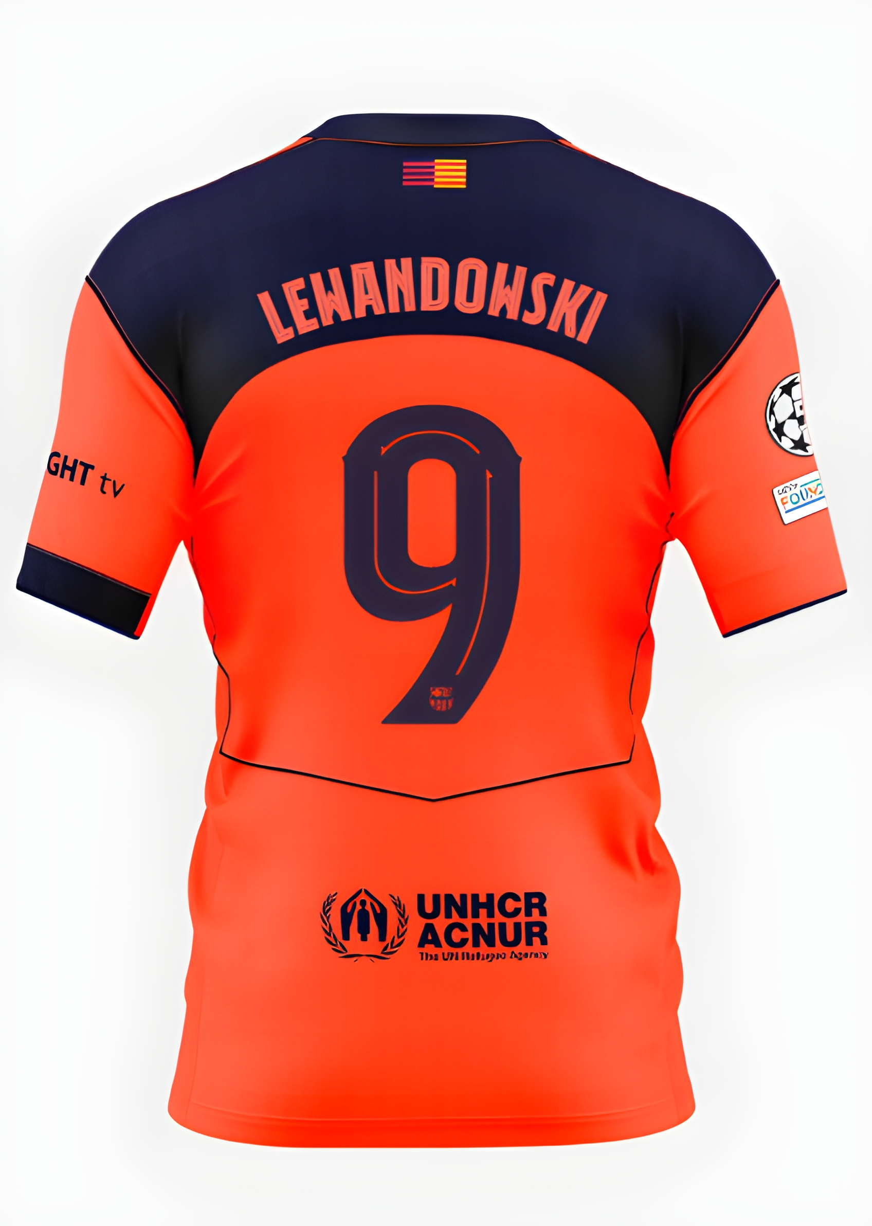 Футбольное джерси FC Barcelona 25/26 UCL third jersey T90 LEWANDOWSKI Player's Edition