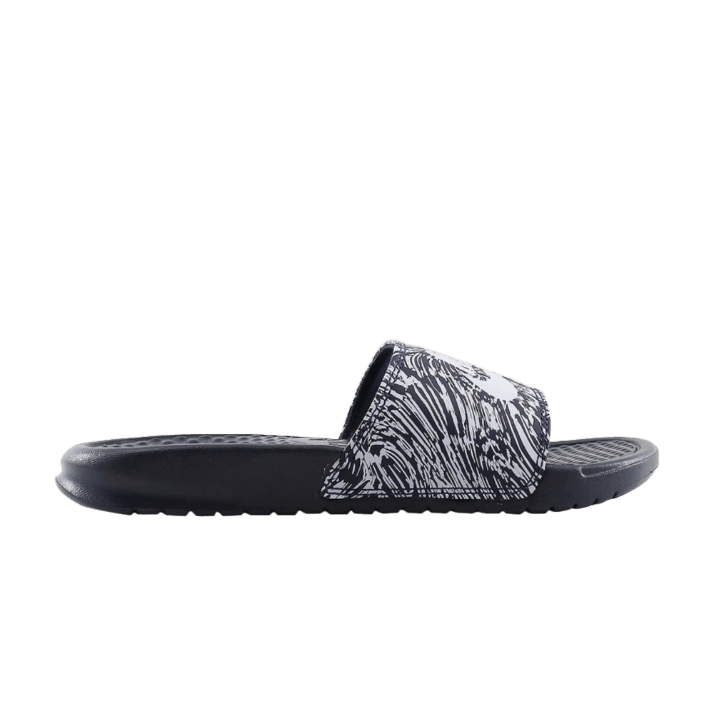 Кроссовки Nike Benassi JDI Print 'Obsidian Pure Platinum'