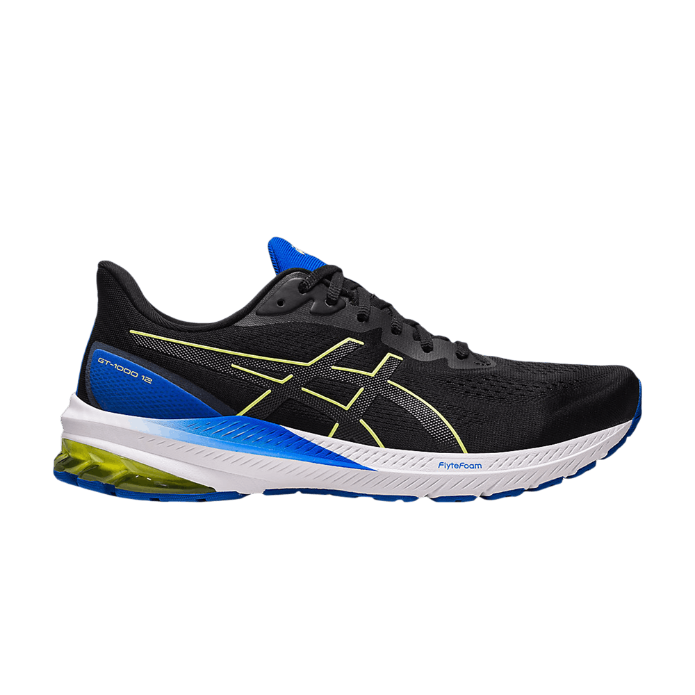 Кроссовки ASICS GT 1000 12 'Black Blue Yellow'