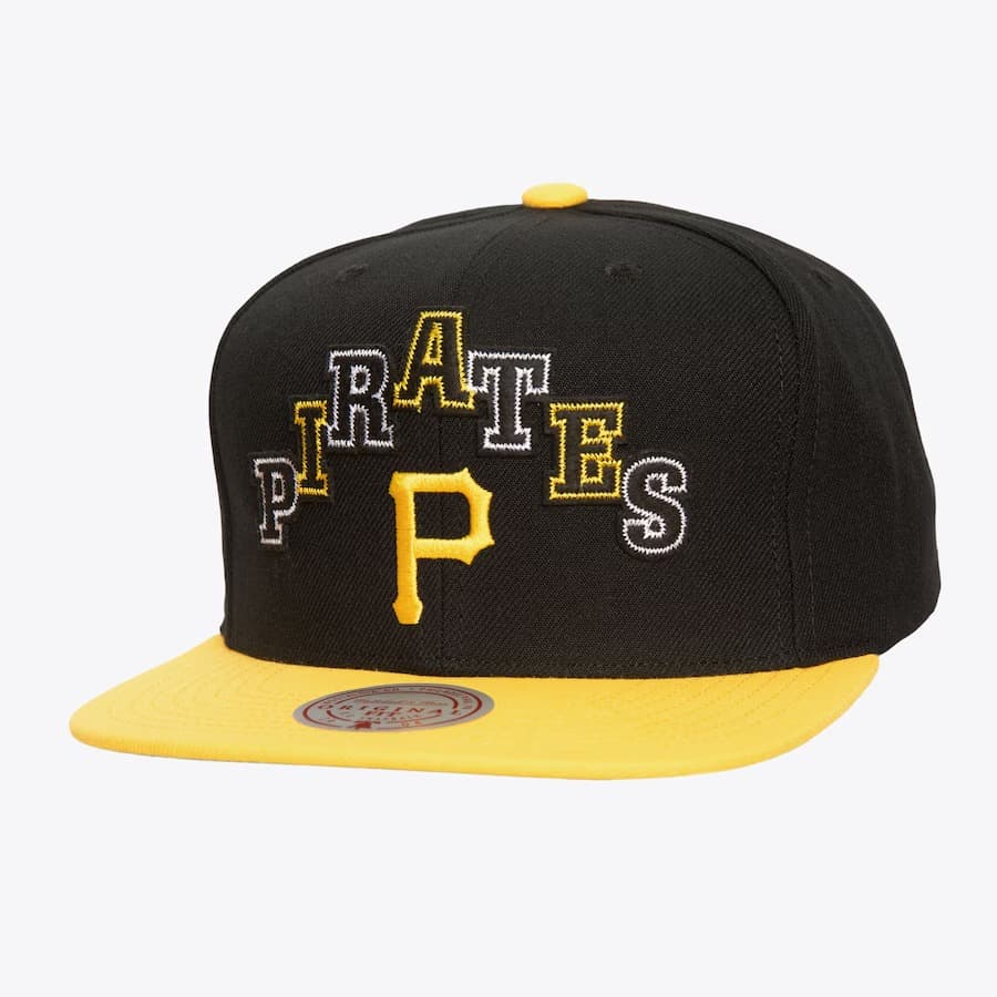 Бейсболка Mitchell & Ness Black Pittsburgh Pirates Uprise Snapback Hat
