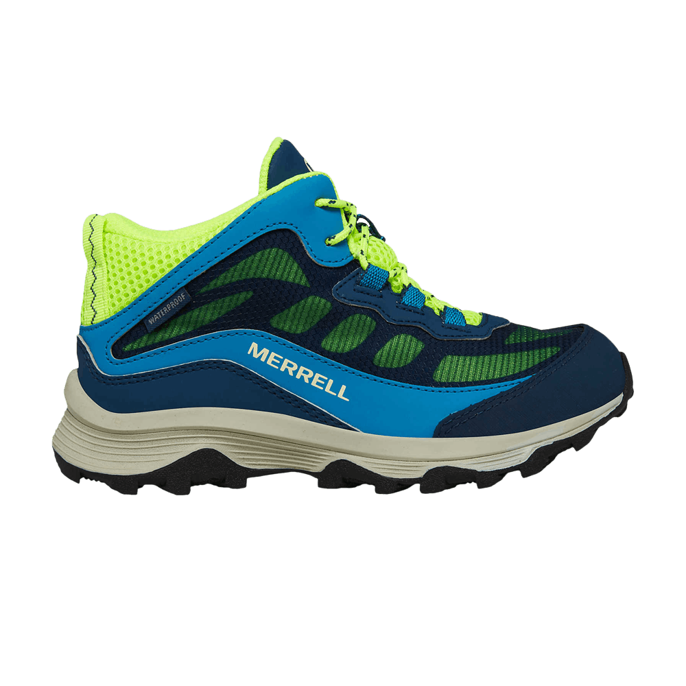 Кроссовки Merrell Moab Speed Mid Big Kid 'Navy Hi Viz'