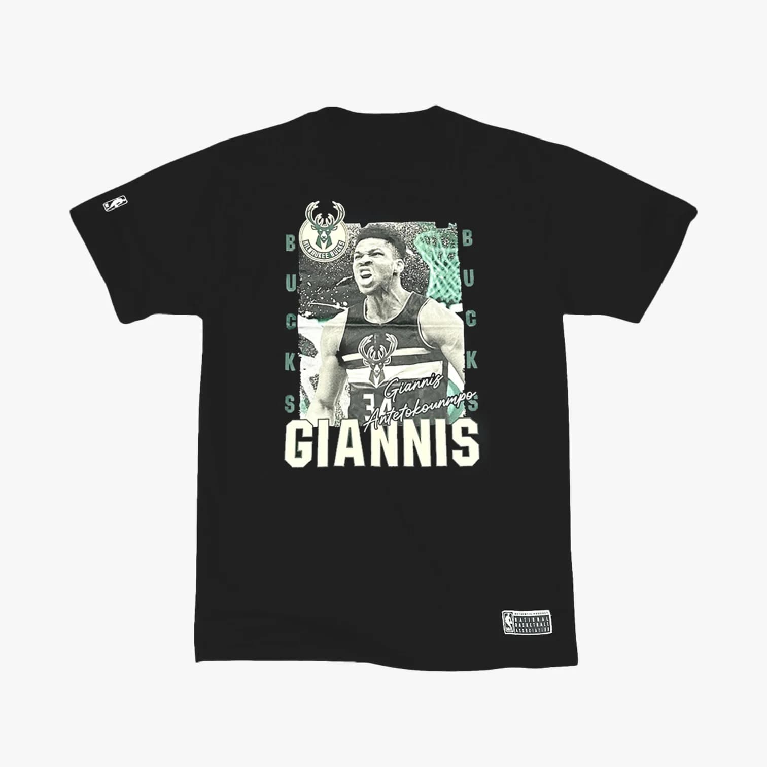 Футболка Giannis Antetokounmpo Milwaukee Bucks Ashland NBA T-Shirt