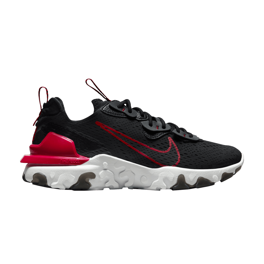 Кроссовки Nike React Vision 'Black University Red'