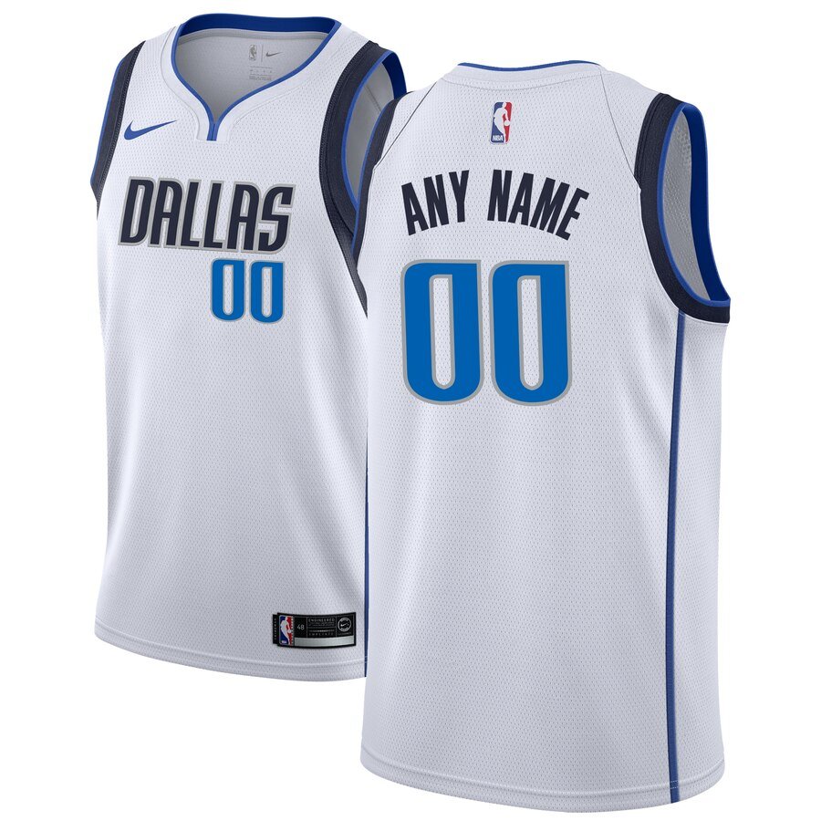 Баскетбольная джерси 2019-20 Dallas Mavericks Custom Swingman White Association Edition