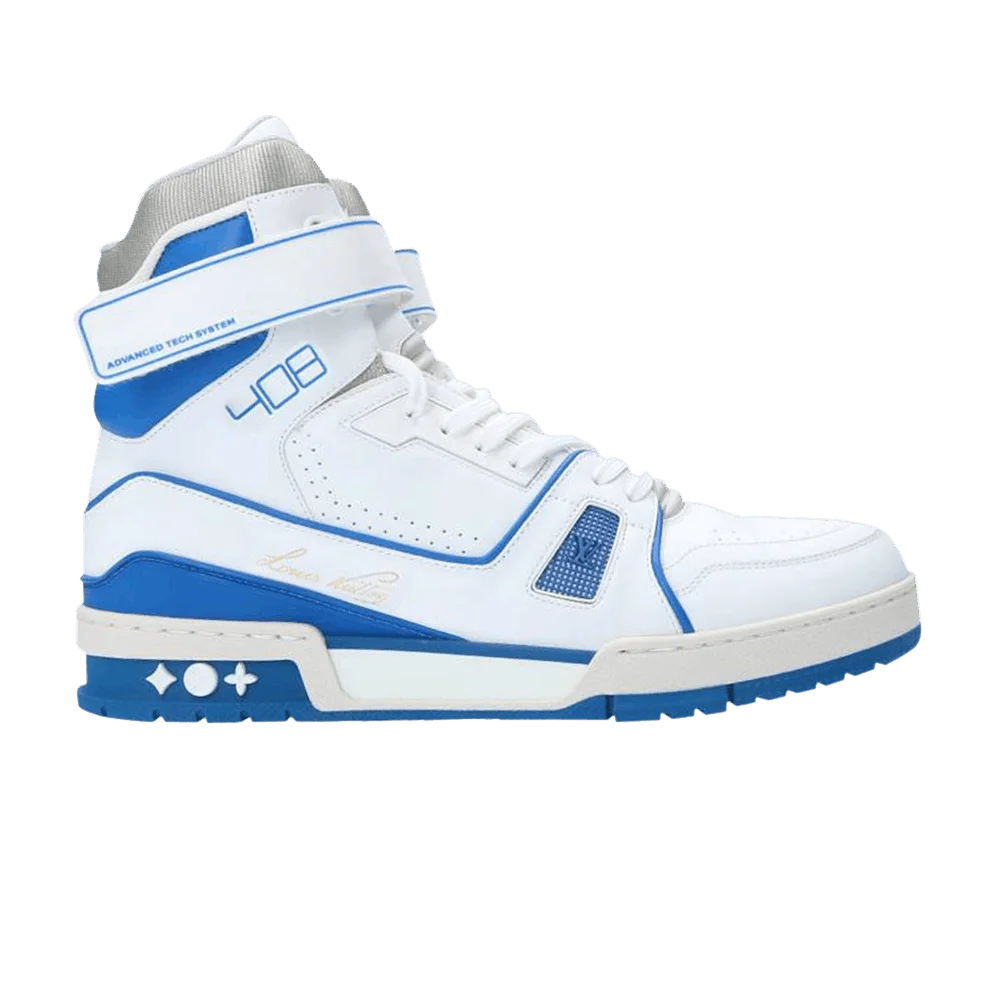 Ботинки Louis Vuitton Trainer Sneaker Boot High 'White Blue'