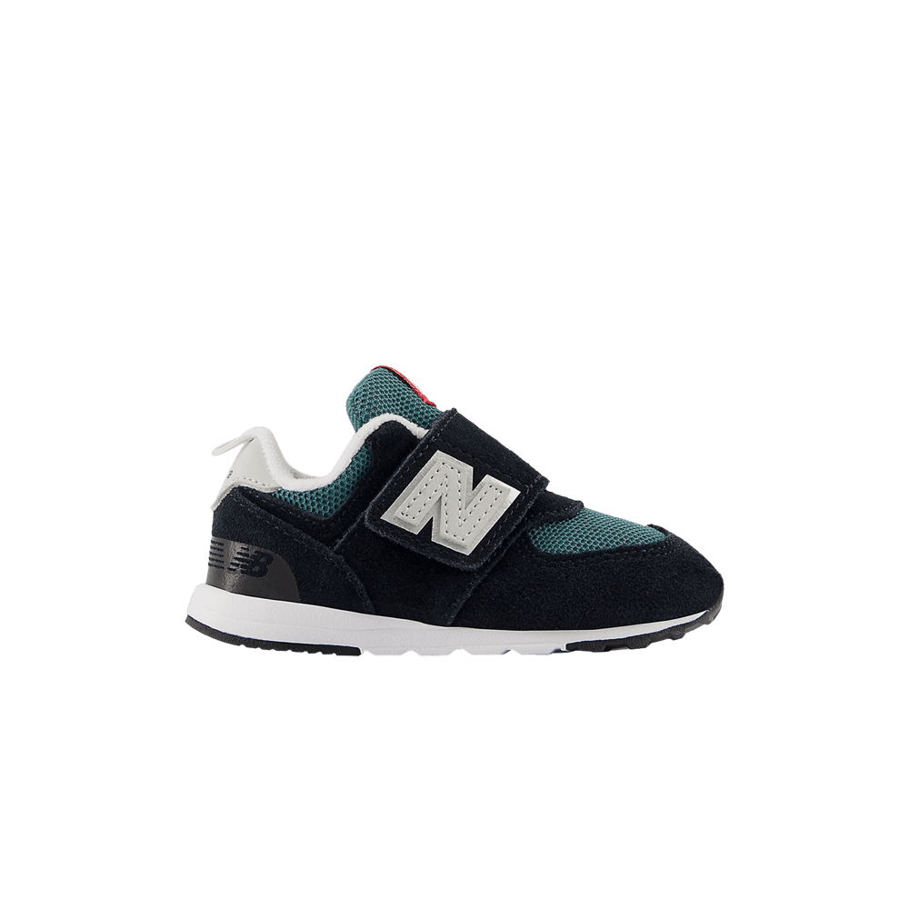 Кроссовки New Balance 574 New-B Hook & Loop Toddler X-Wide 'Black New Spruce'