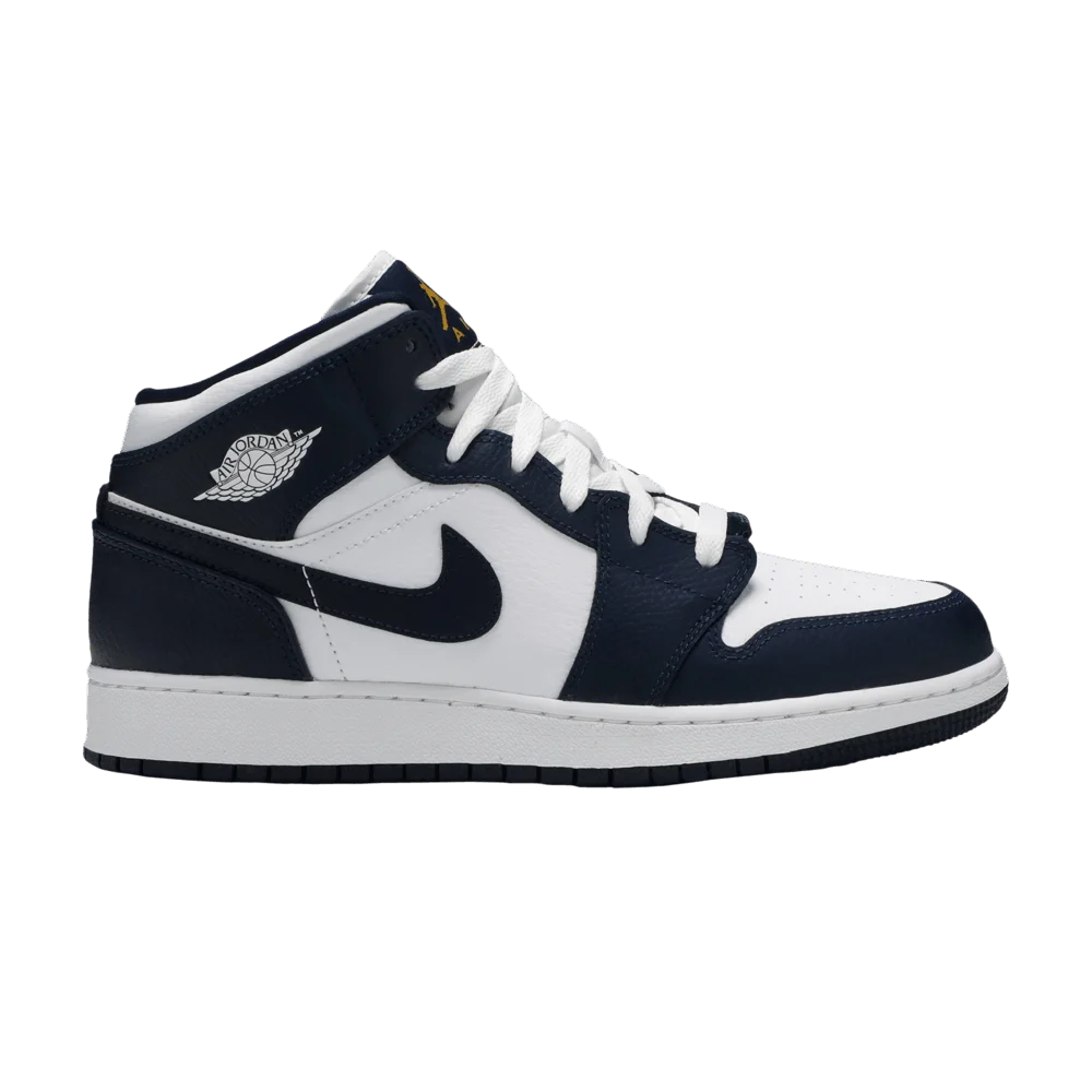 Кроссовки Air Jordan 1 Mid GS 'Obsidian'