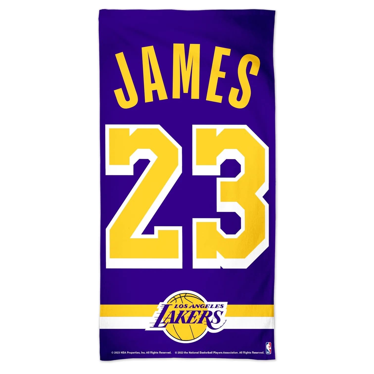 Полотенце Wincraft LeBron James Los Angeles Lakers NBA Beach Towel