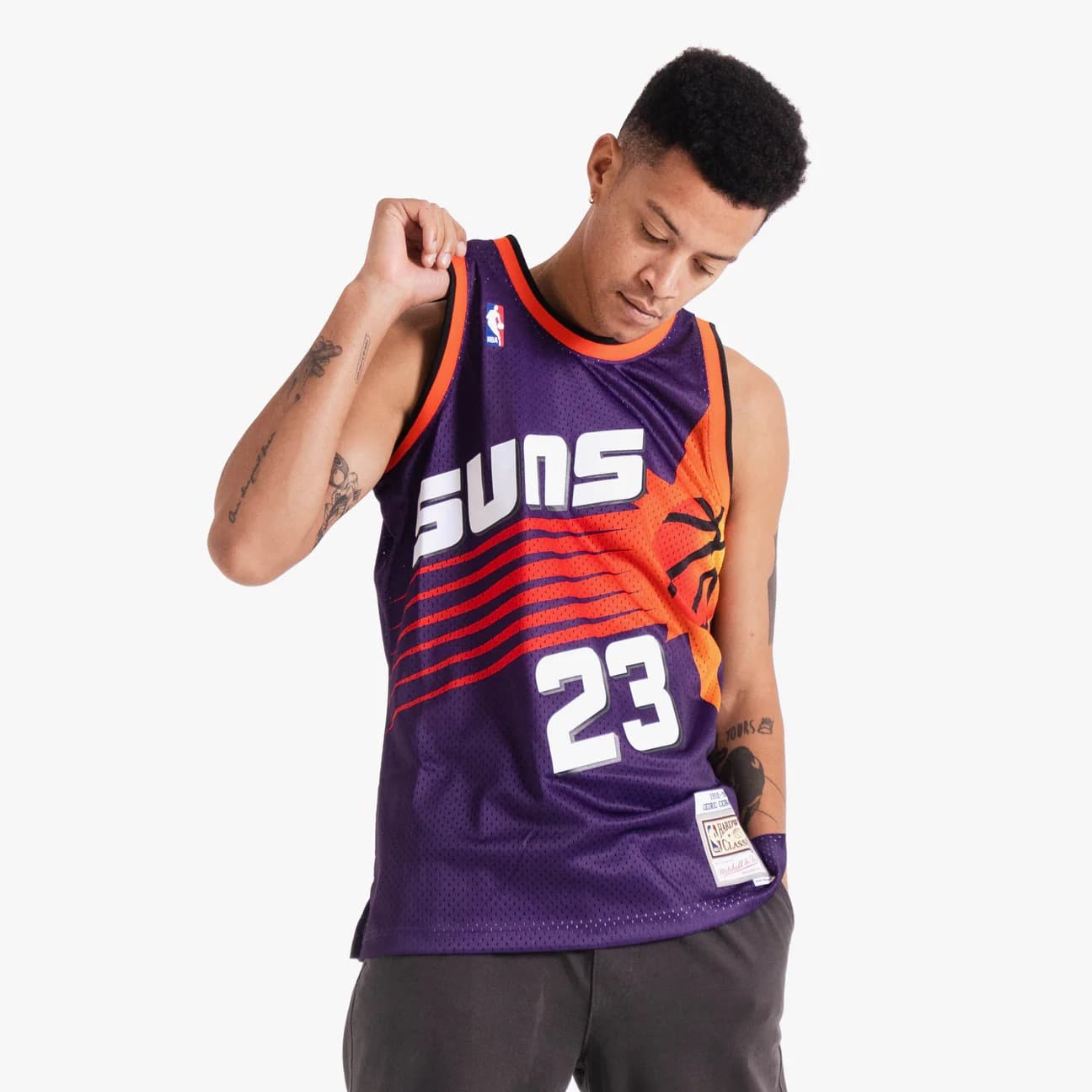 Баскетбольная джерси 1992-93 Phoenix Suns Cedric Ceballos #23 Swingman Hardwood Classics Purple Jersey