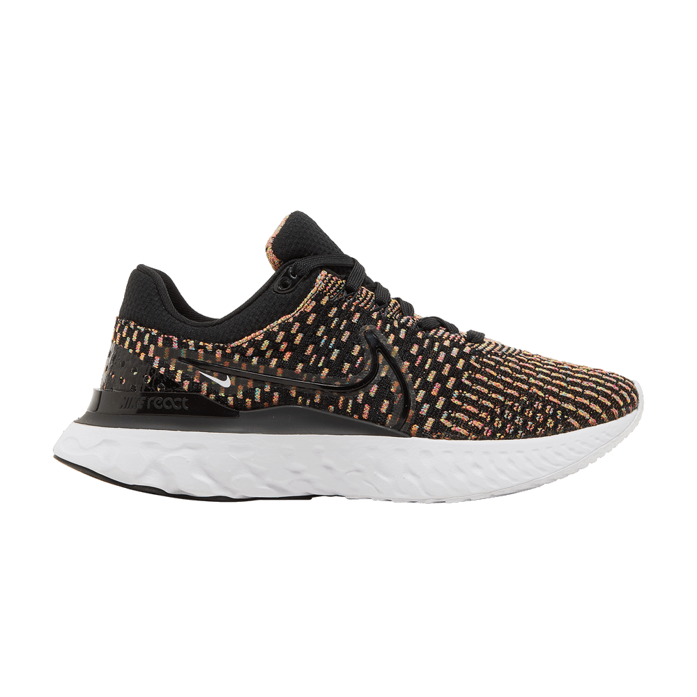 Кроссовки Nike Wmns React Infinity Run Flyknit 3 'Black Multi'