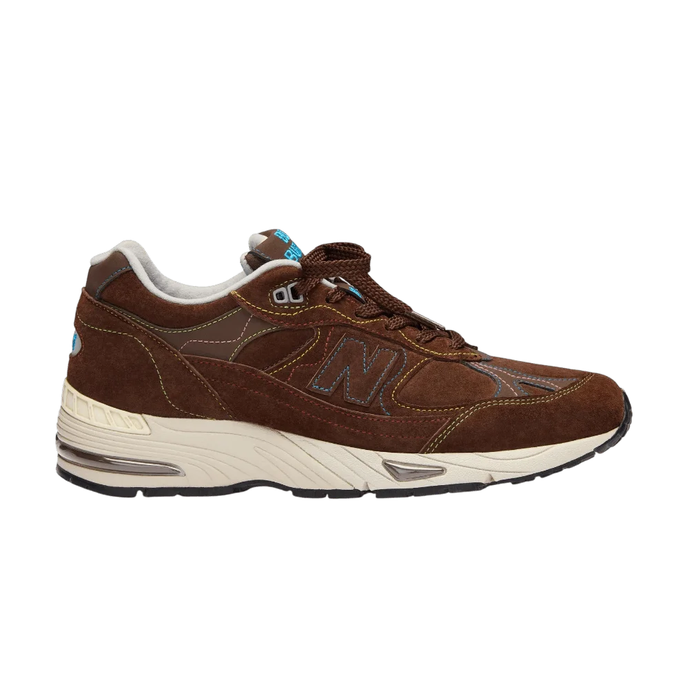 Кроссовки Bleue Burnham x New Balance 991v1 Made In UK 'Brown Blue'