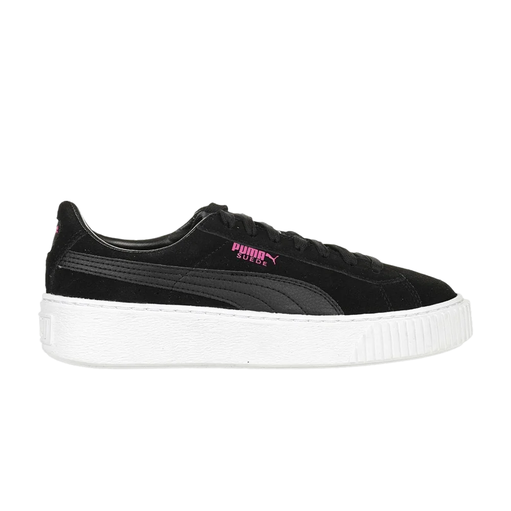 Кроссовки Puma Suede Platform Jr 'Black Pink'