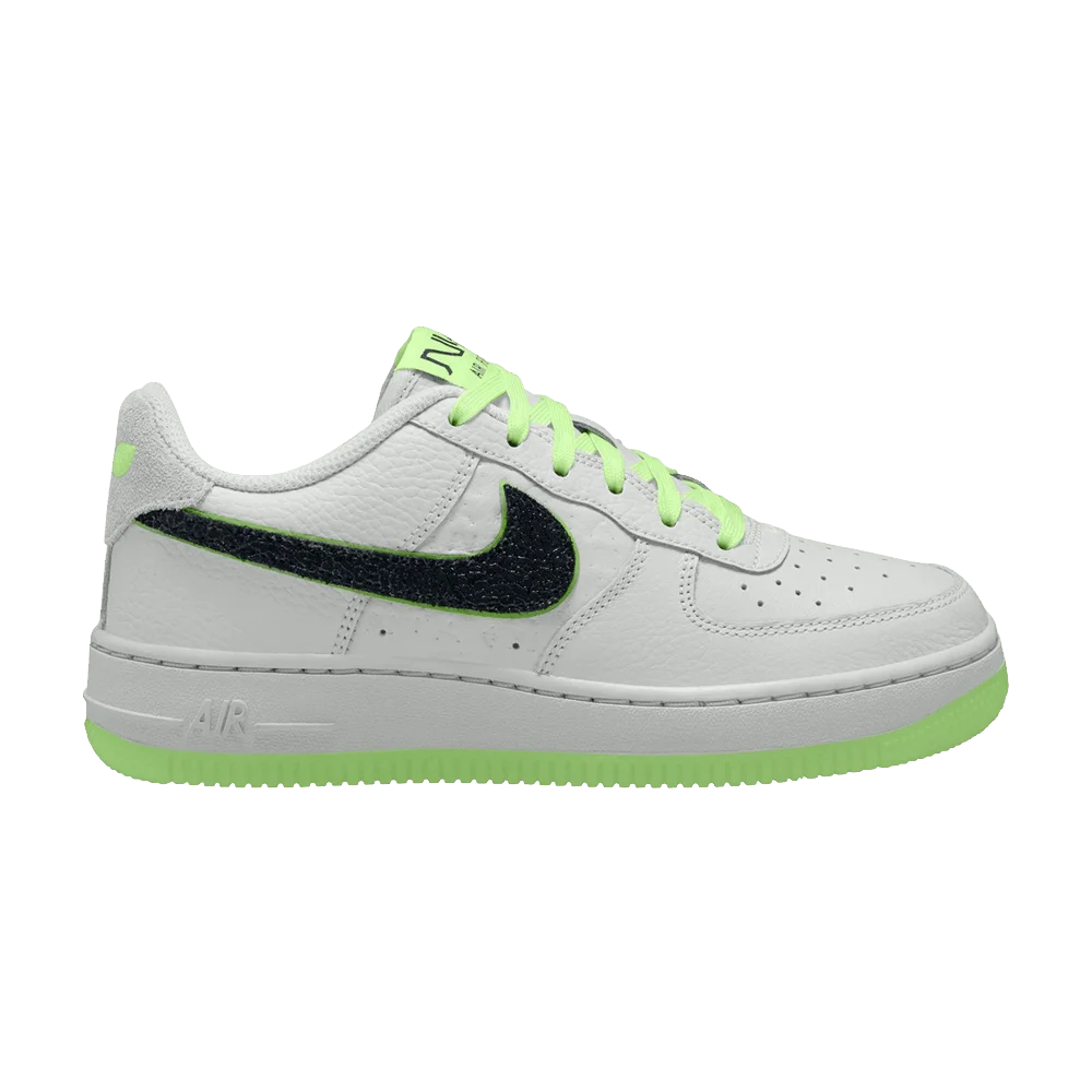 Кроссовки Nike Air Force 1 Low GS 'Photon Dust Black Barely Volt'