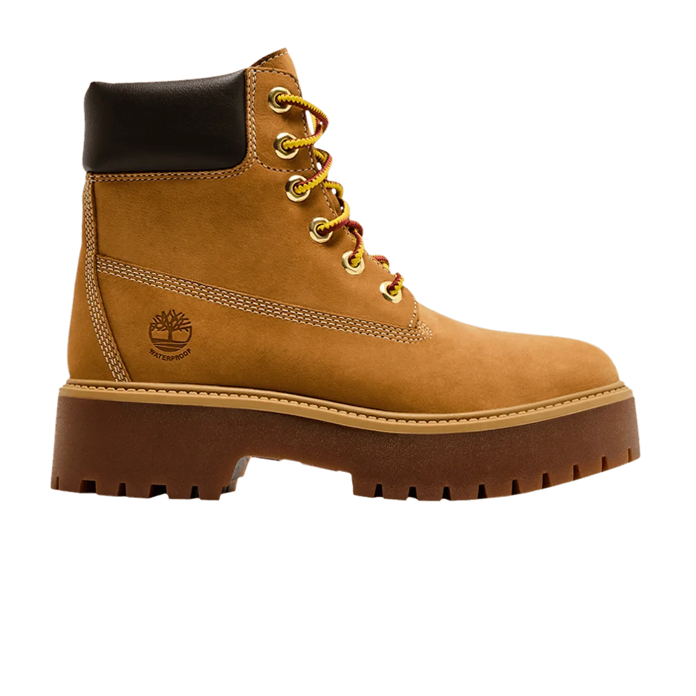 Timberland Wmns Stone Street 6 Inch Premium Platform Boot 'Wheat Nubuck'