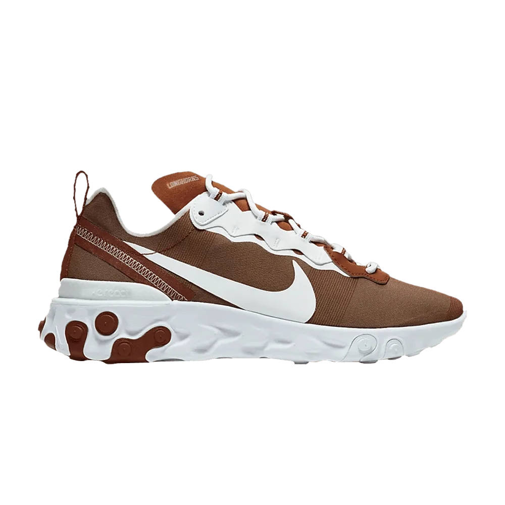 Кроссовки Nike React Element 55 'Texas Longhorns'