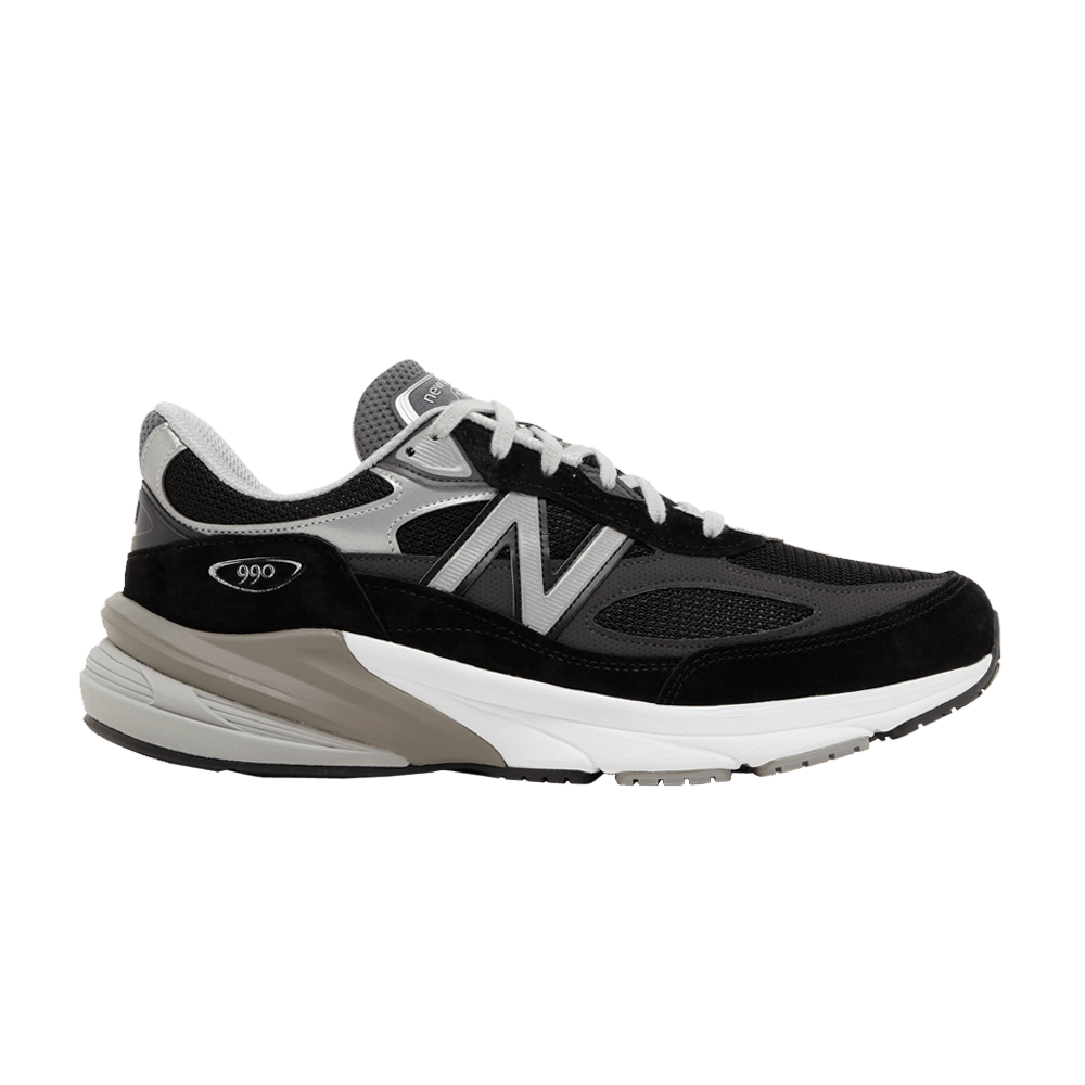 Кроссовки New Balance 990v6 Made in USA 2E Wide 'Black Silver'