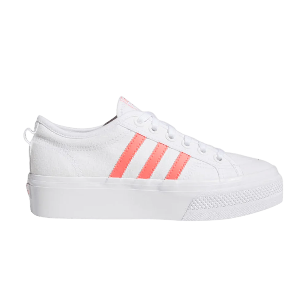 Кеды Adidas Wmns Nizza Platform 'White Signal Pink'