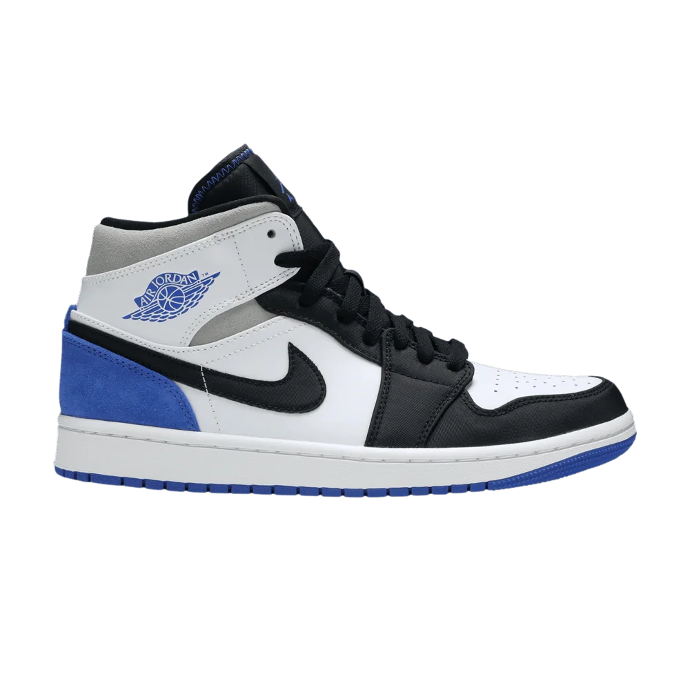 Кроссовки Air Jordan 1 Mid SE 'Royal Black Toe'