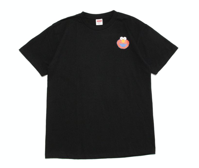Футболка 2019 KAWS x Sesame Street Elmo Tee Black