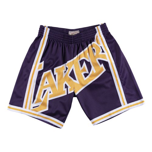 Спортивные шорты 2020 Big Face Los Angeles Lakers Purple Shorts