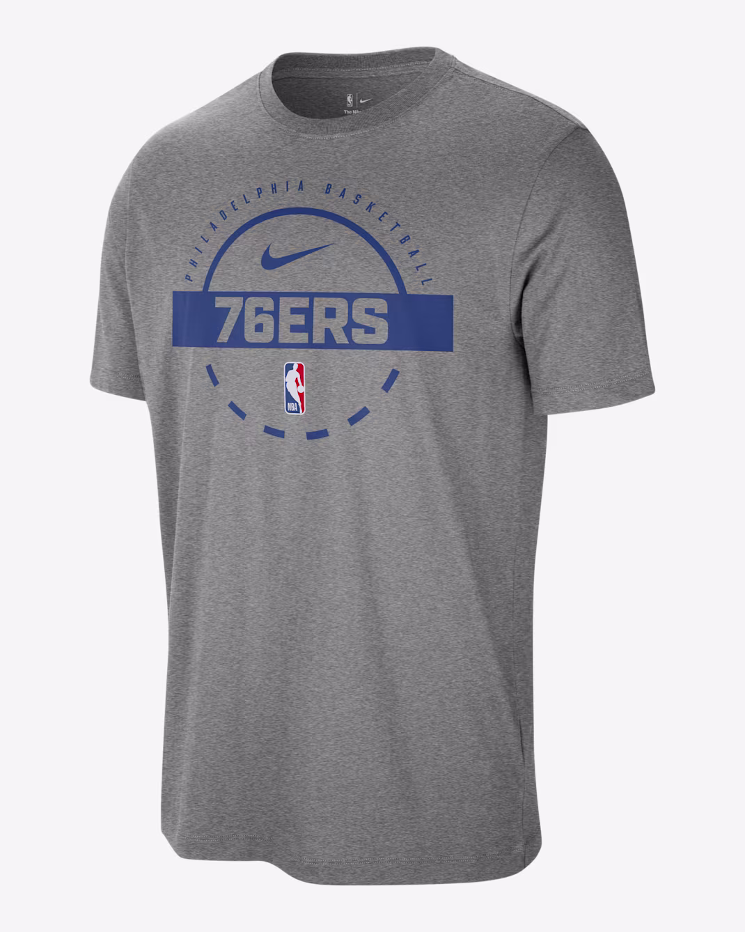 Мужская футболка Nike NBA Philadelphia 76ers Tee Dark Grey Heather