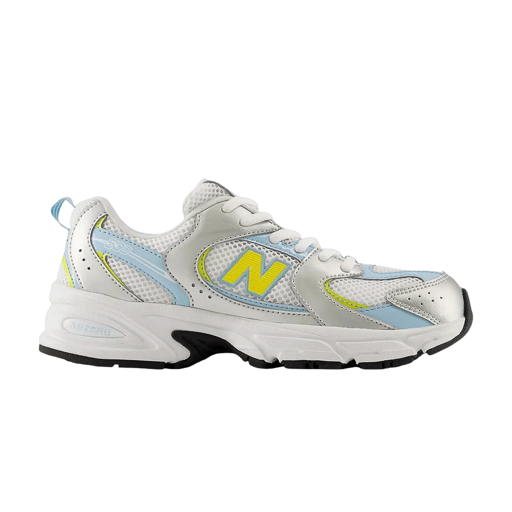 Кроссовки New Balance 530 Lace Big Kid 'Light Silver Metallic'